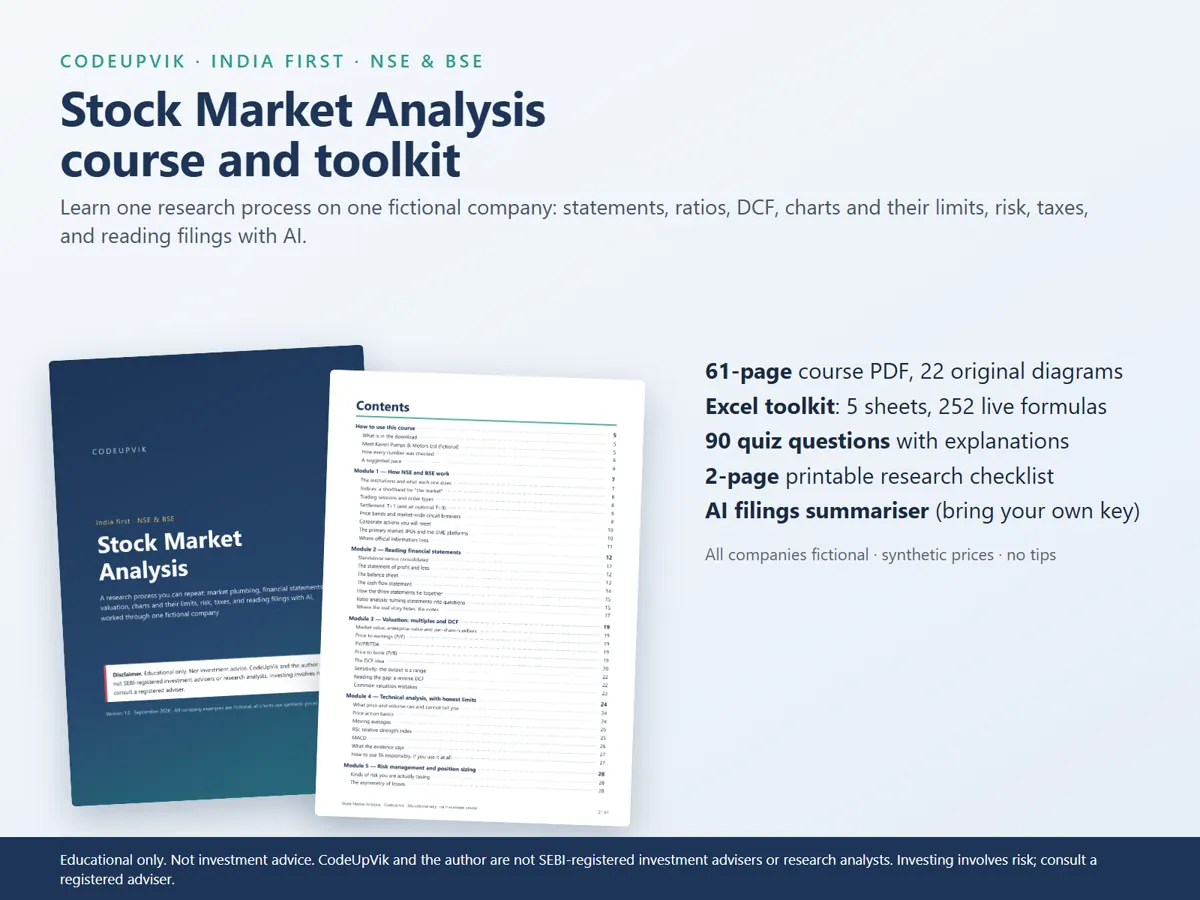 Stock Market Analysis course overview: what is inside the download